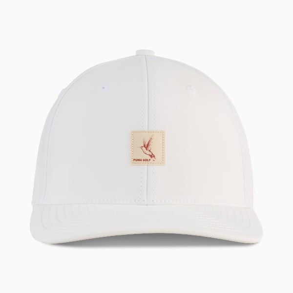 Hummingbird Patch Golf Cap, Alpine Snow, large-ZAF