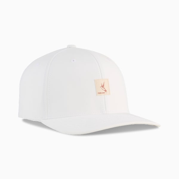 Hummingbird Patch Golf Cap, Alpine Snow, large-ZAF