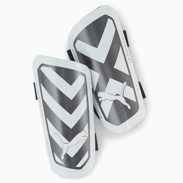 ULTRA Light Strap Football Shin Guards, PUMA Black-PUMA White, large-ZAF