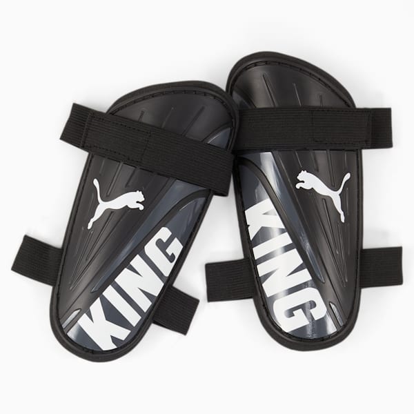 KING Strap Shin Guards, PUMA Black-PUMA White, large-ZAF