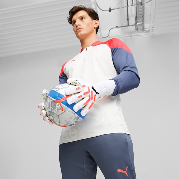 FUTURE Ultimate Negative Cut Football Goalkeeper Gloves, PUMA White-Fire Orchid, large-ZAF
