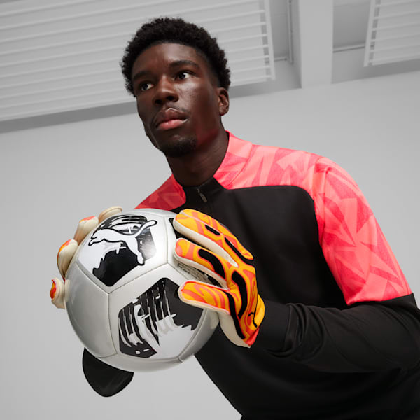 ULTRA Ultimate Hybrid Goalkeeper Gloves, Sunset Glow-Sun Stream-PUMA Black, large-ZAF
