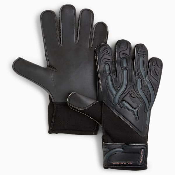 PUMA ULTRA Play RC Goalkeeper Gloves, PUMA Black-Shadow Gray-Copper Rose, large-ZAF