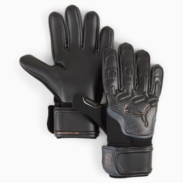 Guantes de arquero FUTURE Match, PUMA Black-Shadow Gray-Copper Rose, large-ARG