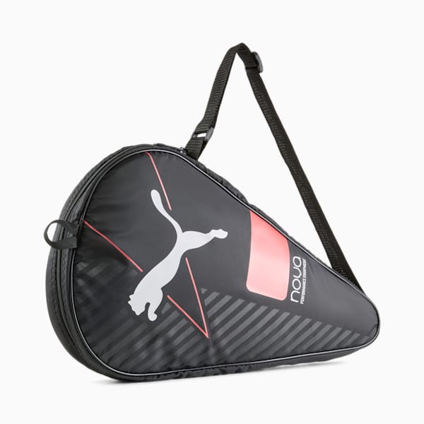 PUMA padel racket bag, Puma Black-Active Red-Puma White, large-MEX