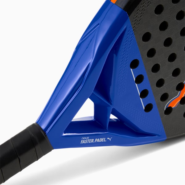 NOVA PADEL ELITE Hybrid Padel Racket, PUMA Black-Vivid Blue-Heat Fire-Safe Lake, large-ZAF