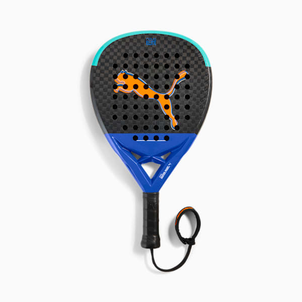 NOVA PADEL ELITE Hybrid Padel Racket, PUMA Black-Vivid Blue-Heat Fire-Safe Lake, large-ZAF