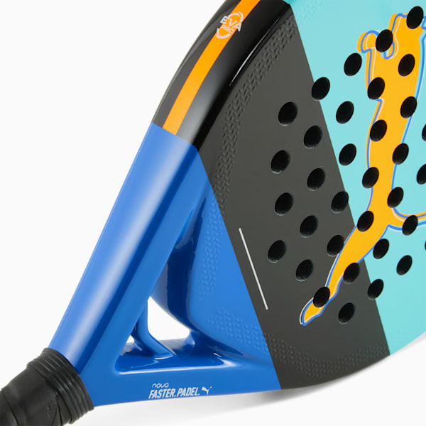 NOVA PADEL COURT Padel Racket, Safe Lake-PUMA Black-Vivid Blue-Heat Fire, large-ZAF
