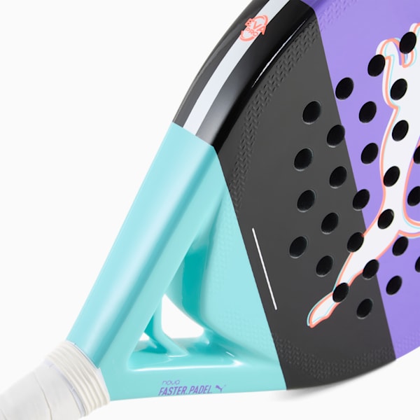 NOVA PADEL COURT Padel Racket Women, Purple Glimmer-PUMA Black-Aquatic-PUMA White, large-ZAF