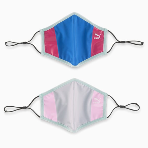 PUMA II Face Mask 2-Pack, Gray Violet-Nebulas Blue-cruise rider, large-ZAF