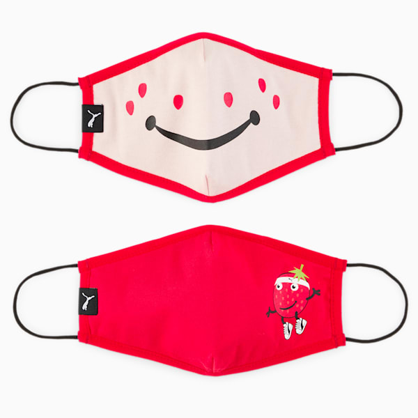 Fruits Youth Face Mask (Set of 2), Chalk Pink, large-ZAF