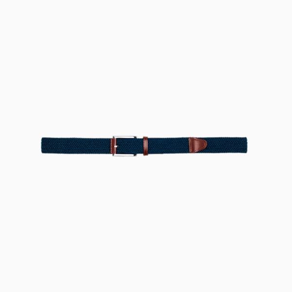 Braided Weave Men's Golf Belt, Deep Navy, large-ZAF