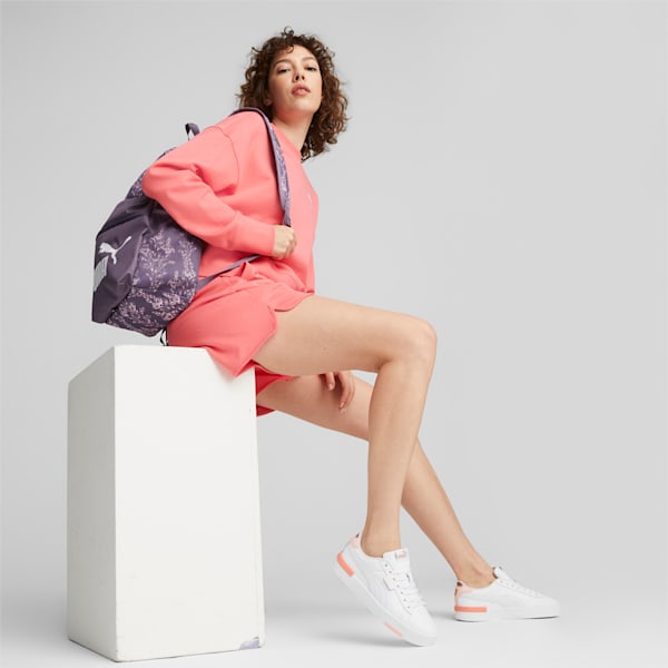 Phase Printed Backpack, Purple Charcoal-Floral AOP, large-ZAF