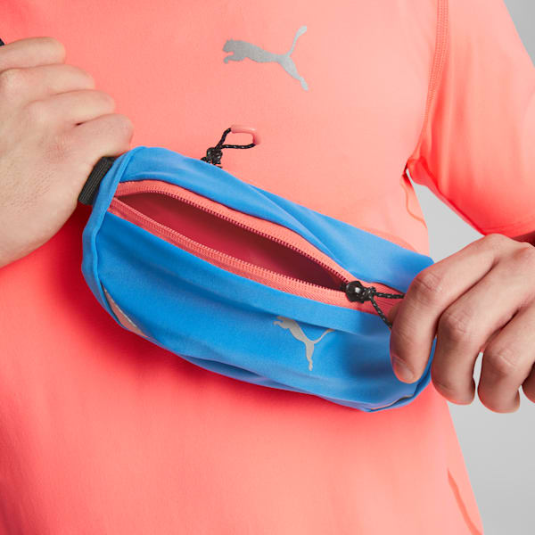 Performance Running Classic Waist Bag, Concrete Gray-Icy Blue, large-ZAF