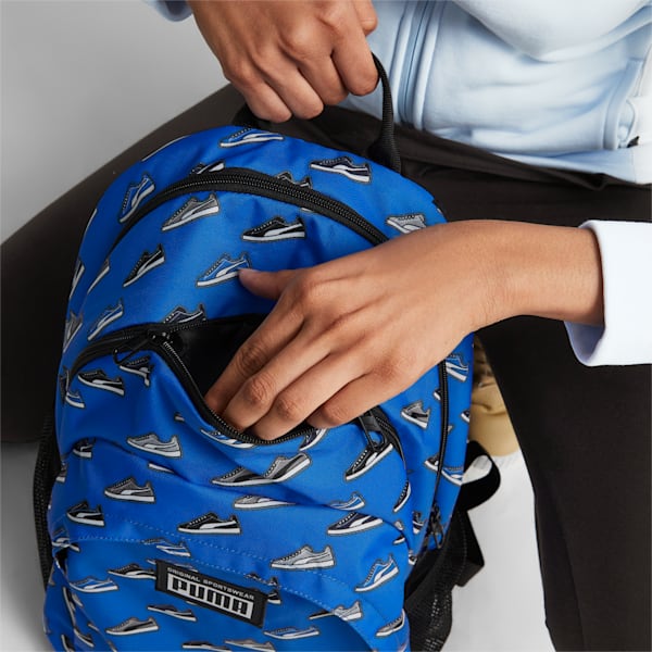 Mochila Academy, Racing Blue-SNEAKER AOP, large-ARG