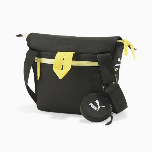 PUMA x POKÉMON Messenger Bag, Puma Black-Pale Lemon, large-ZAF
