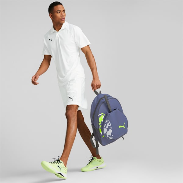 SolarBLINK Padel Tennis Backpack, New Navy-Fast Yellow-PUMA White, large-ZAF