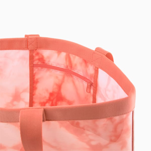Bolso de mano Core Transparent, Hibiscus Flower-Cloud AOP, large-ARG