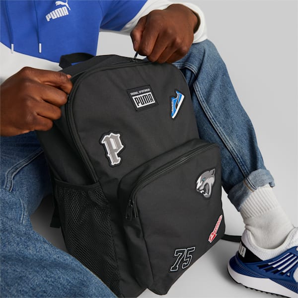 Patch Backpack, PUMA Black, large-ZAF