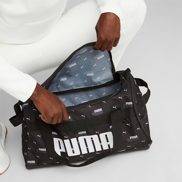 Challenger S Duffle Bag, PUMA Black-LOGO APP, large-ZAF
