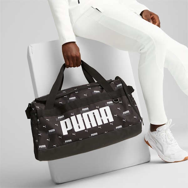 Challenger S Duffle Bag, PUMA Black-LOGO APP, large-ZAF
