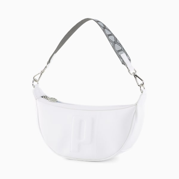 PUMA Sense Mini Hobo Bag, PUMA White, large-ZAF