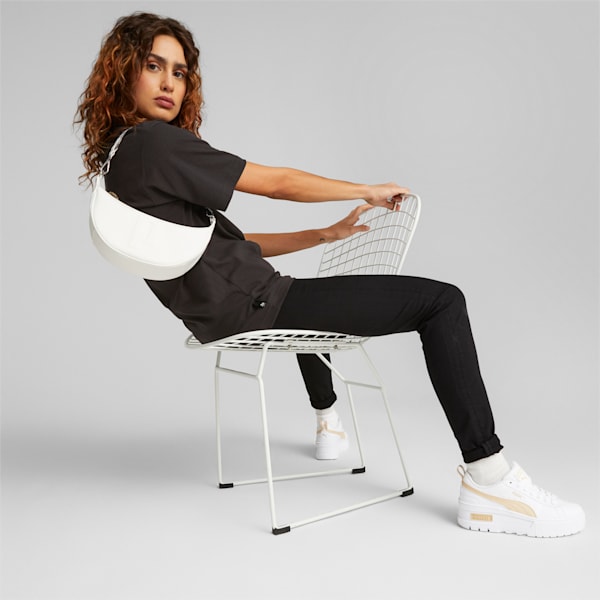 PUMA Sense Mini Hobo Bag, PUMA White, large-ZAF