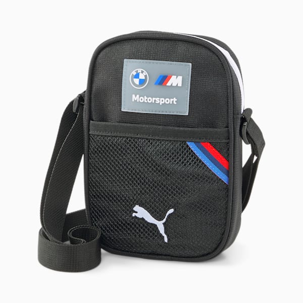 BMW M Motorsport Small Portable Bag, PUMA Black, large-ZAF