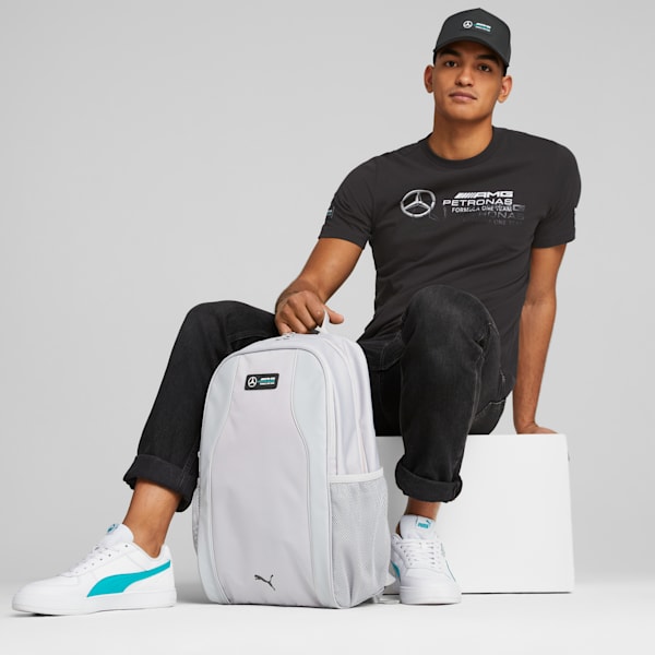 Mercedes-AMG Petronas Motorsport Backpack, Mercedes Team Silver, large-ZAF