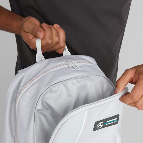 Mercedes-AMG Petronas Motorsport Backpack, Mercedes Team Silver, large-ZAF