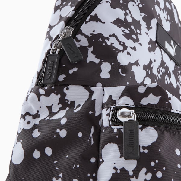 Core Pop Backpack, PUMA Black-street AOP, large-ZAF