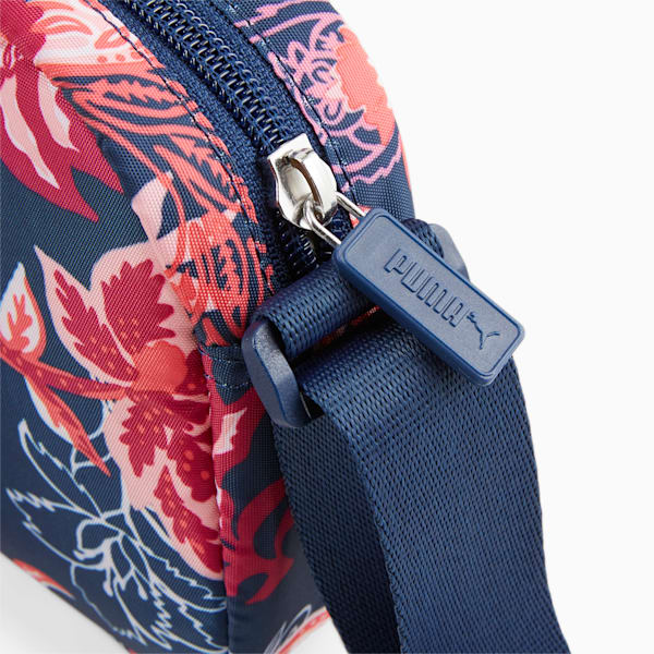 Core Pop Cross-Body Bag, Persian Blue-floral AOP, large-ZAF