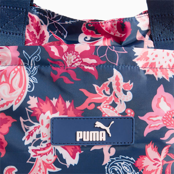 Core Pop Shopper, Persian Blue-floral AOP, large-ZAF