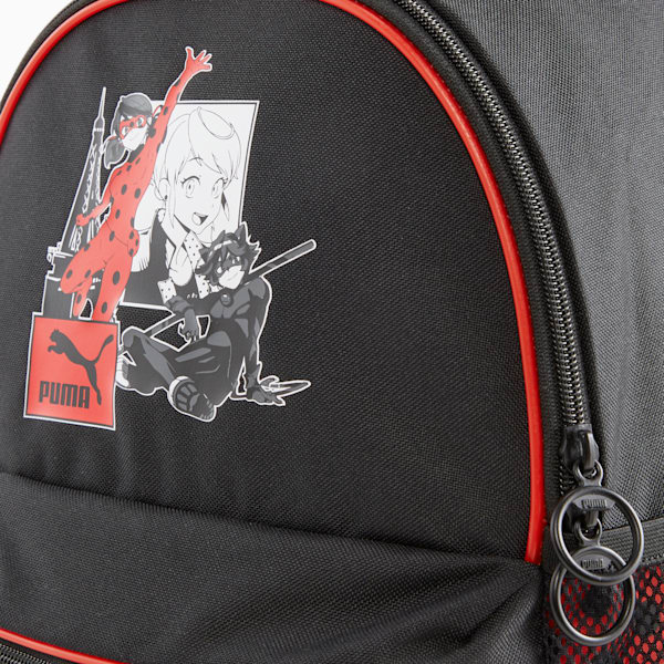 PUMA x MIRACULOUS Youth Backpack, PUMA Black-AOP, large-ZAF