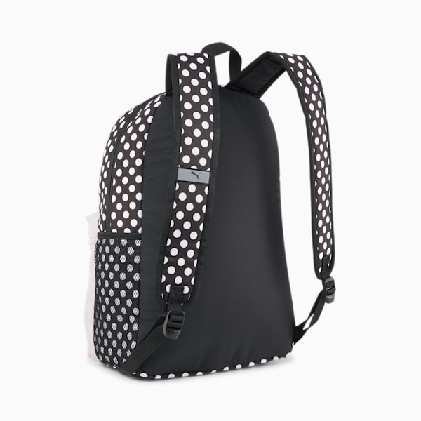 PUMA Phase Printed Backpack, PUMA Black-Polka Dot AOP, large-ZAF