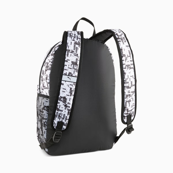 PUMA Phase Printed Backpack, PUMA Black-B&W AOP, large-ZAF