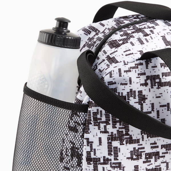 PUMA Phase Printed Sports Bag, PUMA Black-B&W AOP, large-ZAF