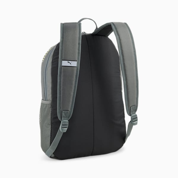 PUMA Phase Backpack II, Mineral Gray-Lime Sheen, large-ZAF