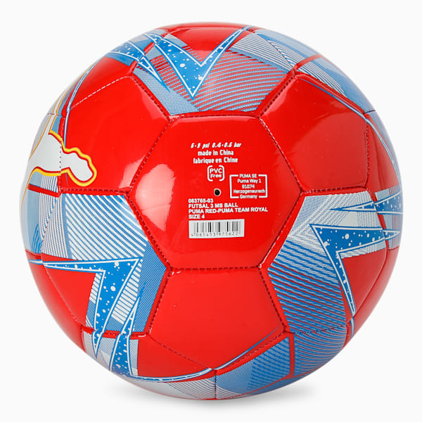 Pelota de futsal 3 MS, PUMA Red-PUMA Team Royal, large-ARG