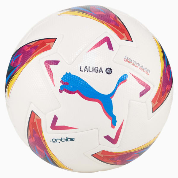 Orbita LaLiga 1 Football, PUMA White-multi colour, large-ZAF