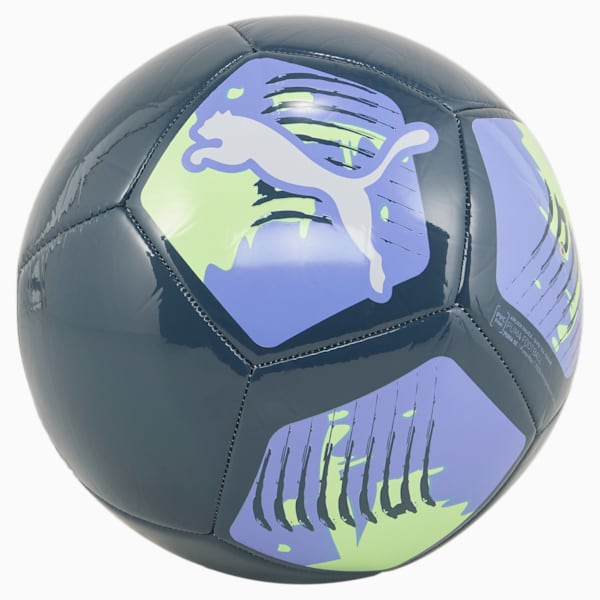 PUMA Big Cat Football Ball, Fizzy Apple-Elektro Purple-Gray Skies, large-ZAF