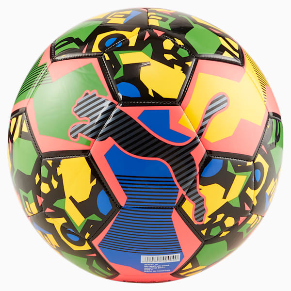 Pelota de Fútbol Neymar Jr, Sunset Glow-Sun Stream-PUMA Green-PUMA Black, large-ARG
