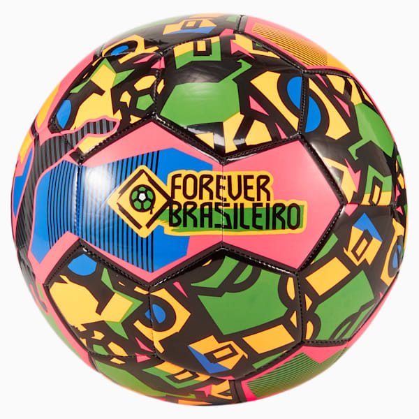 Pelota de Fútbol Neymar Jr, Sunset Glow-Sun Stream-PUMA Green-PUMA Black, large-ARG