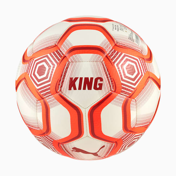 Balón de fútbol KING, PUMA White-Glowing Red, large-MEX