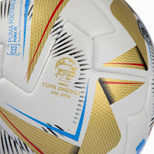 Pelota CUMBRE Copa America FIFA Pro, PUMA White-PUMA Gold, large-ARG