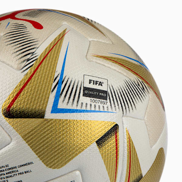 Pelota CUMBRE Copa America FIFA Pro, PUMA White-PUMA Gold, large-ARG
