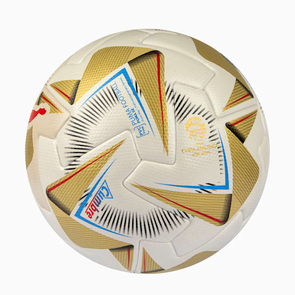 Pelota CUMBRE Copa America FIFA Pro, PUMA White-PUMA Gold, large-ARG