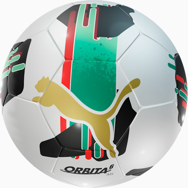 Balón Puma Futbol Orbita 6 MS Unisex, PUMA White-multicolor, large-MEX