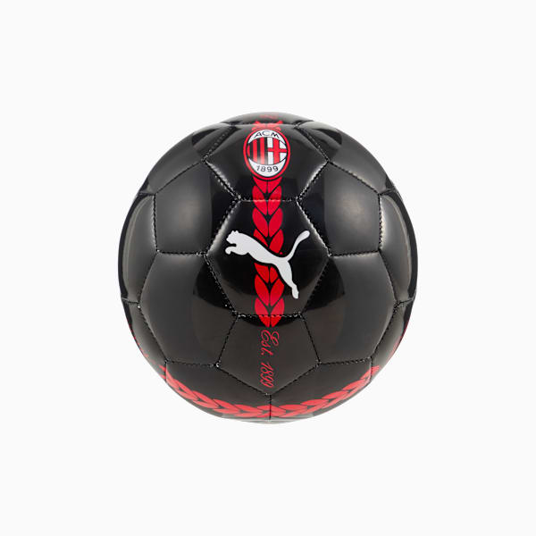 Mini pelota de fútbol pre-partido AC Milan 24/25, PUMA Black-For All Time Red, large-ARG