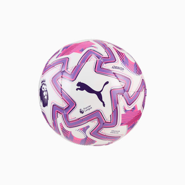 PUMA Orbita Premier League Brilliance Mini Football, PUMA White-multicolor, large-ZAF